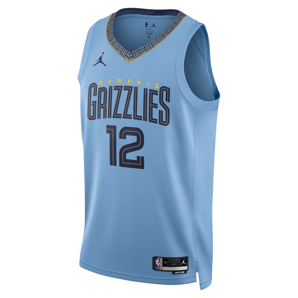 NBA Heat Pressed Men's Green Memphis Grizzlies #12 Ja Morant