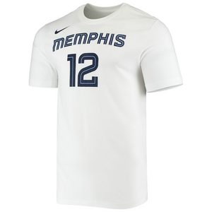Nike Youth Ja Morant Navy Memphis Grizzlies Icon Name & Number T