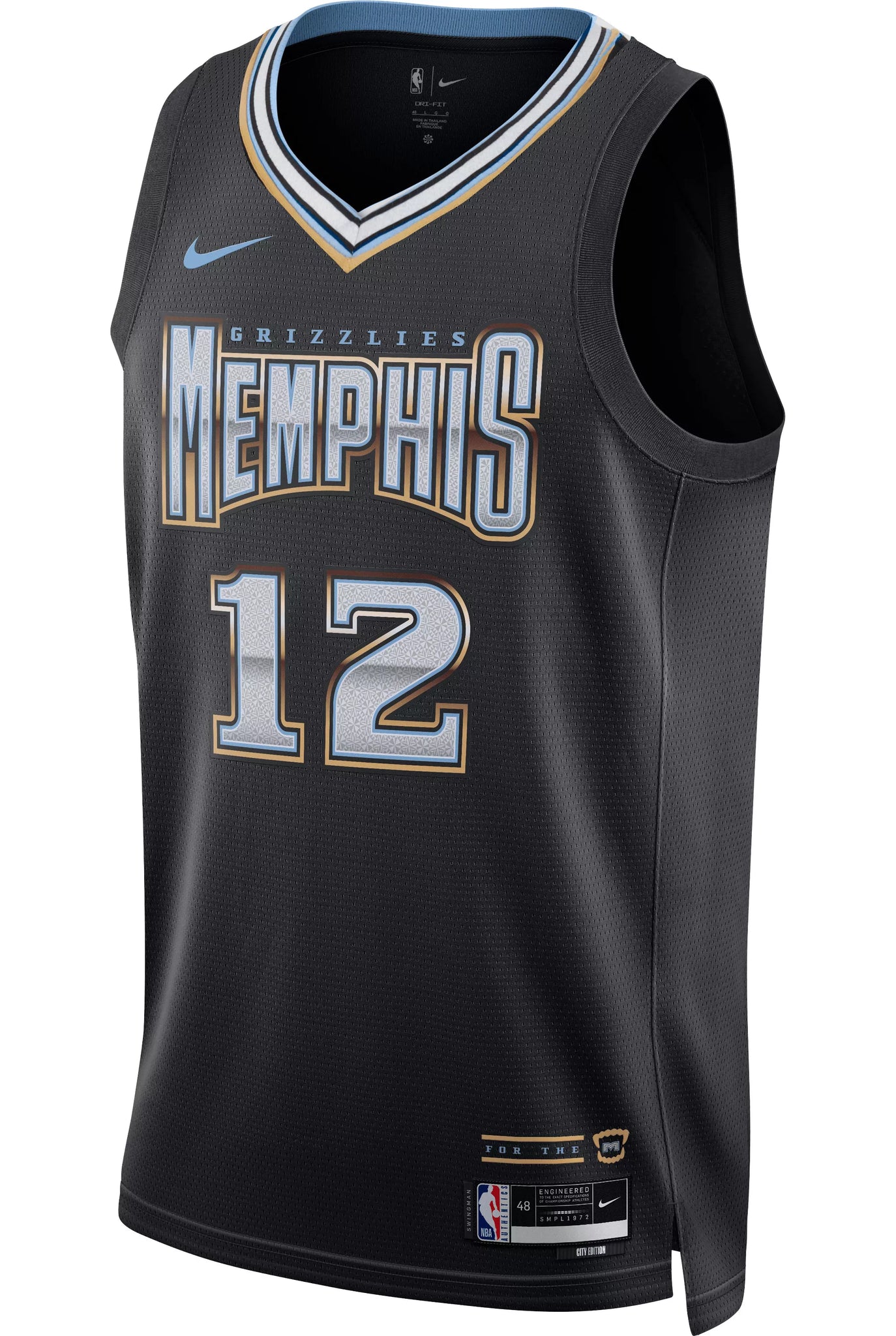 Authentic Ja Morant Memphis Grizzlies Nike City Edition 75th