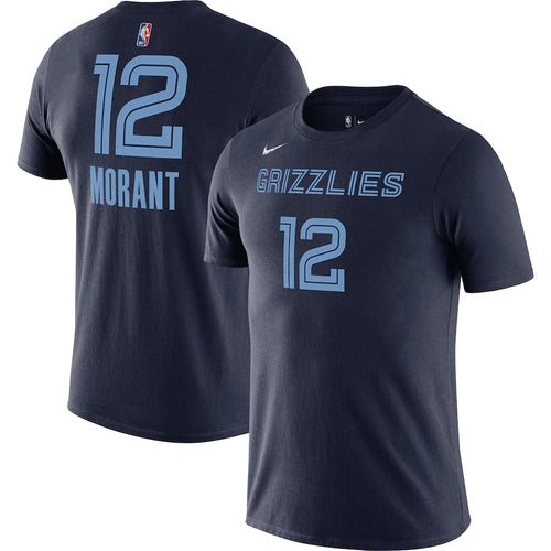 Memphis Grizzlies Men's Nike Icon Name & Number Tee - Navy